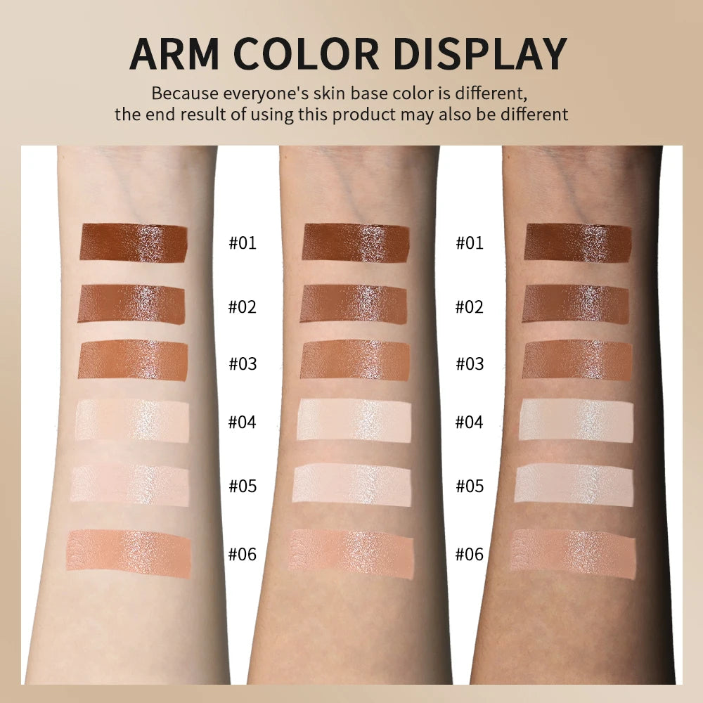 Foundation Tint Stick Balm Serum Boosted Skin Tint Moisturizing Silky Texture Foundation Stick Plumper Travel 6 Colors Stick Ma