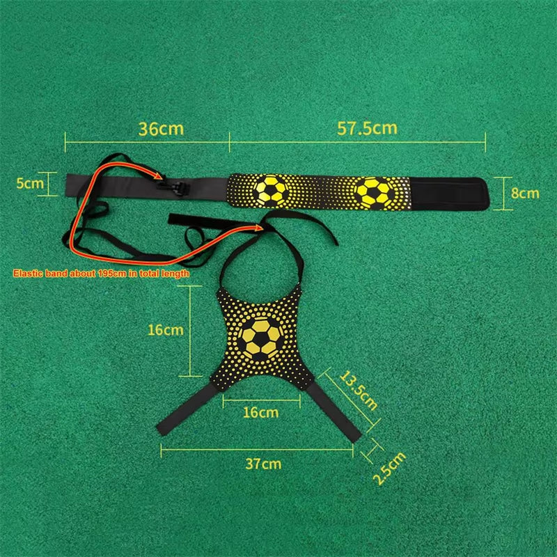Outdoor Sports Toy Ball With Elastic Swing Football Training Auxiliary Package Physical Exercise Personal Skills Practice Straps